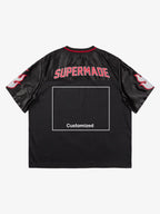 Original Flame Print Football Jersey T-Shirt