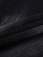 Theprecipice Old Washed Double Waistband Design Denim Jorts
