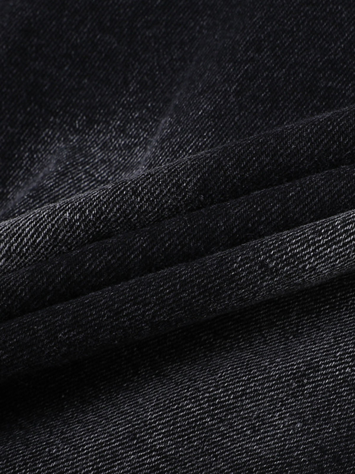 Theprecipice Old Washed Double Waistband Design Denim Jorts