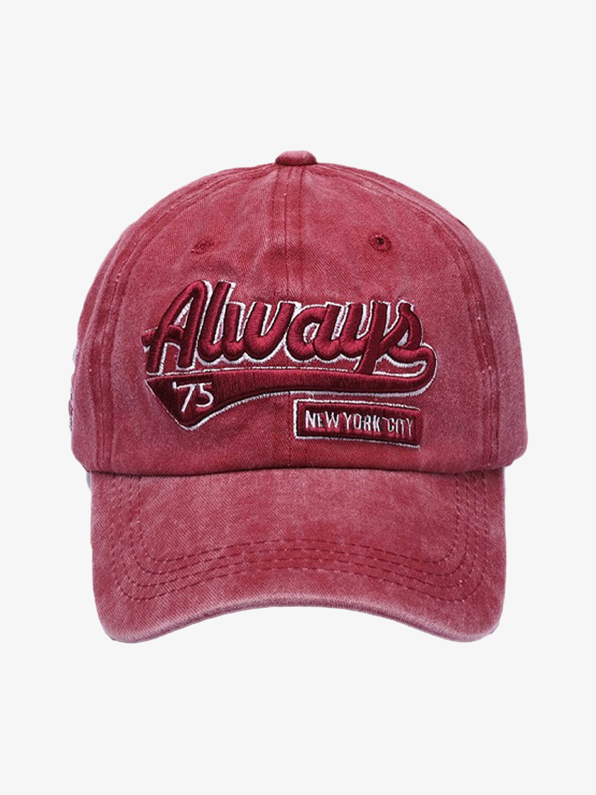Theprecipice Vintage Embroidered Denim Washed Baseball Cap