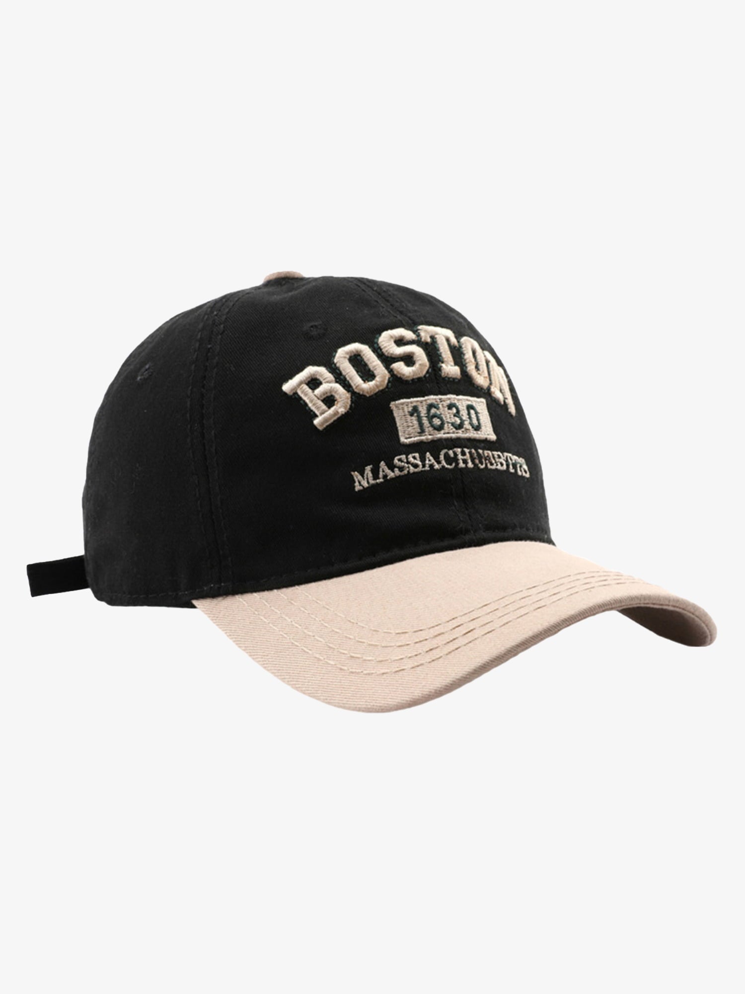 Theprecipice Retro Colorblocked Monogrammed Embroidered Cap