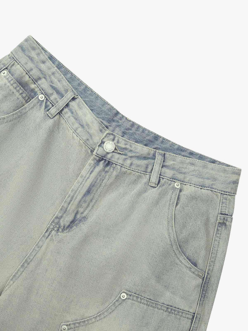 Theprecipice Retro Washed Hip-Hop Shorts