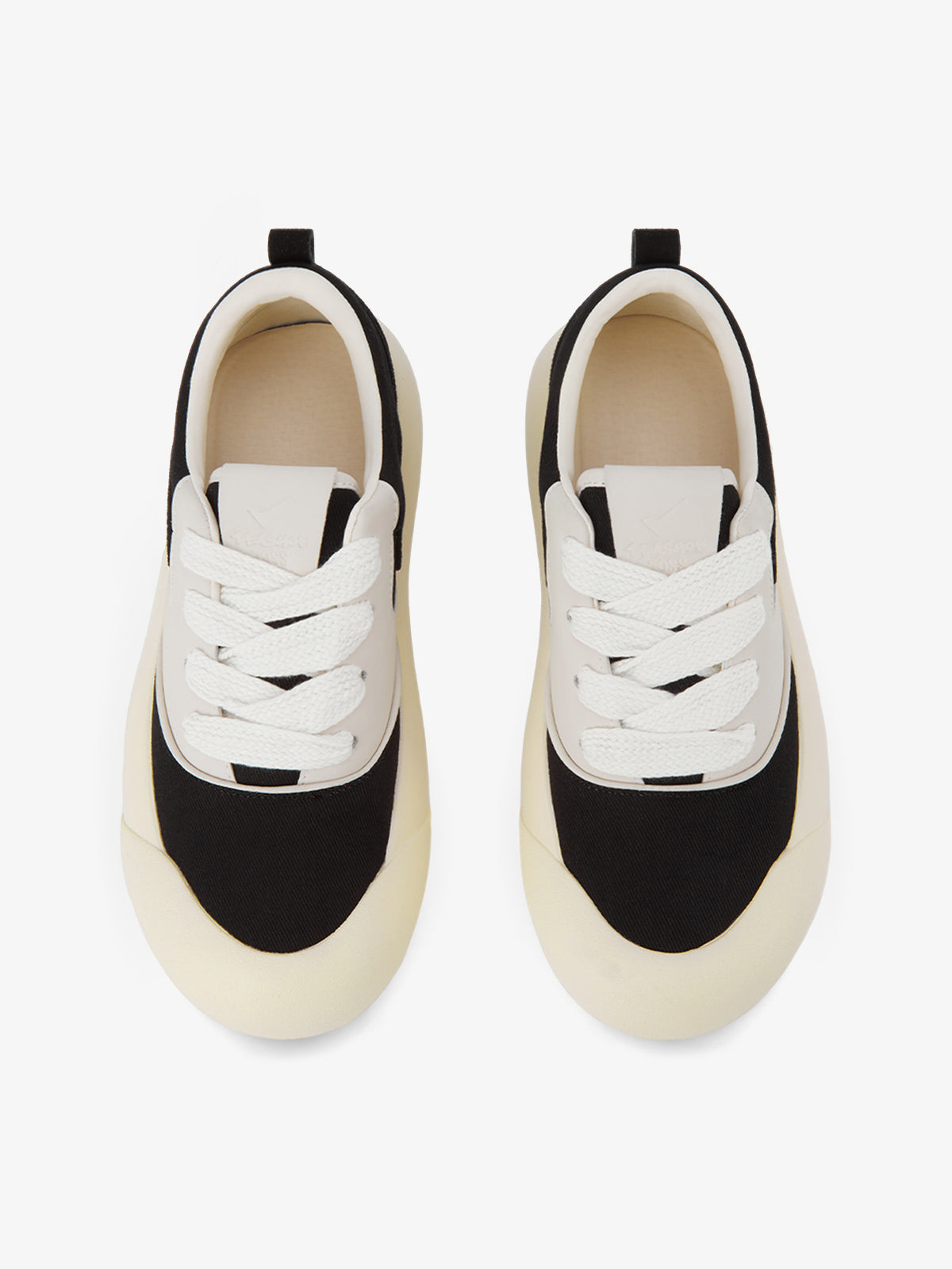 Theprecipice Chunky Round-Toe Color-Block Rap Sneakers