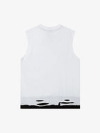 Graphic Letter Chain Vest
