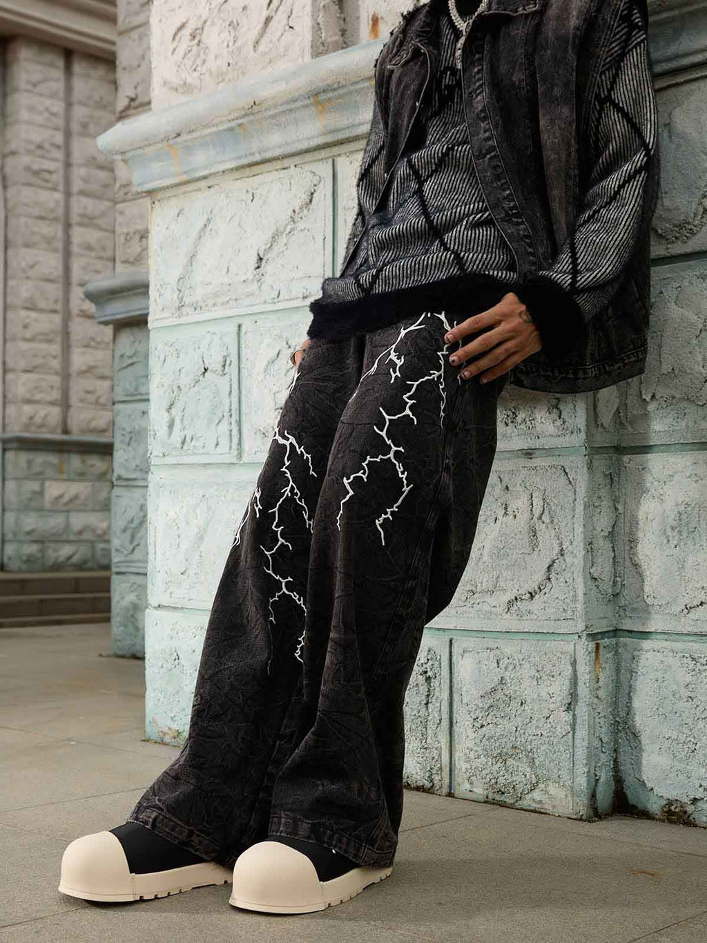 Theprecipice High Street Hip-hop Distressed Washed Jeans - 2185