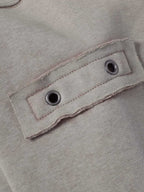 Wasteland Style Washed Zipper Up Sweatshirt
