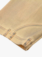 Washed Distressed Detachable Scarf Barrel Jeans - 2550