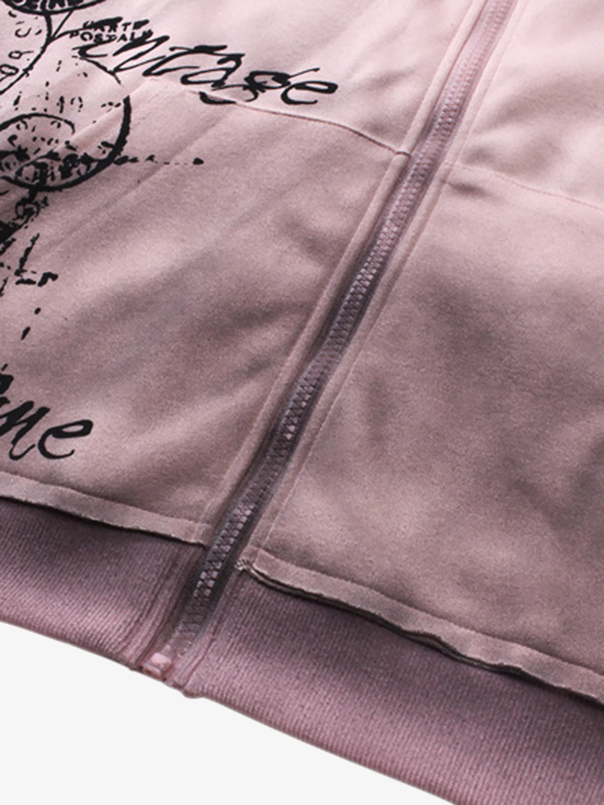 Wasteland Style Distressed Graffiti Hoodie
