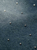 Washed Studded Denim Jorts