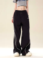 Theprecipice Retro Color Matching Casual Pants