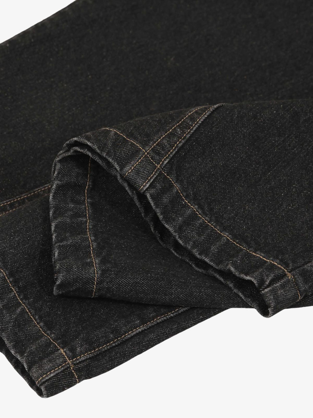 Patchwork Plaid Pleated Baggy Barrel Jeans - 2334
