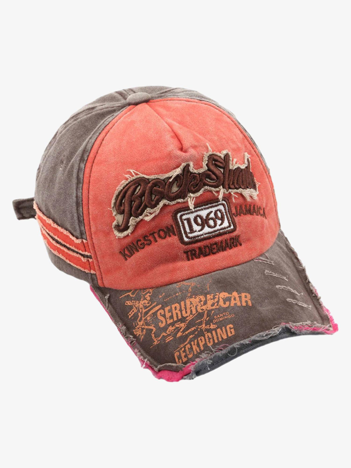 Theprecipice Retro Letter Denim Cap - 2136