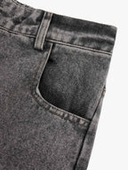 Theprecipice Street Stitching Multi-Pocket Workwear Washed Jeans - 2209