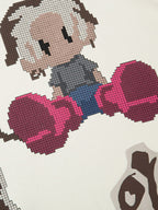 Pixel Art Cartoon Graphic T-Shirt