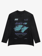 Theprecipice Washed Edge Long Sleeve T-Shirt