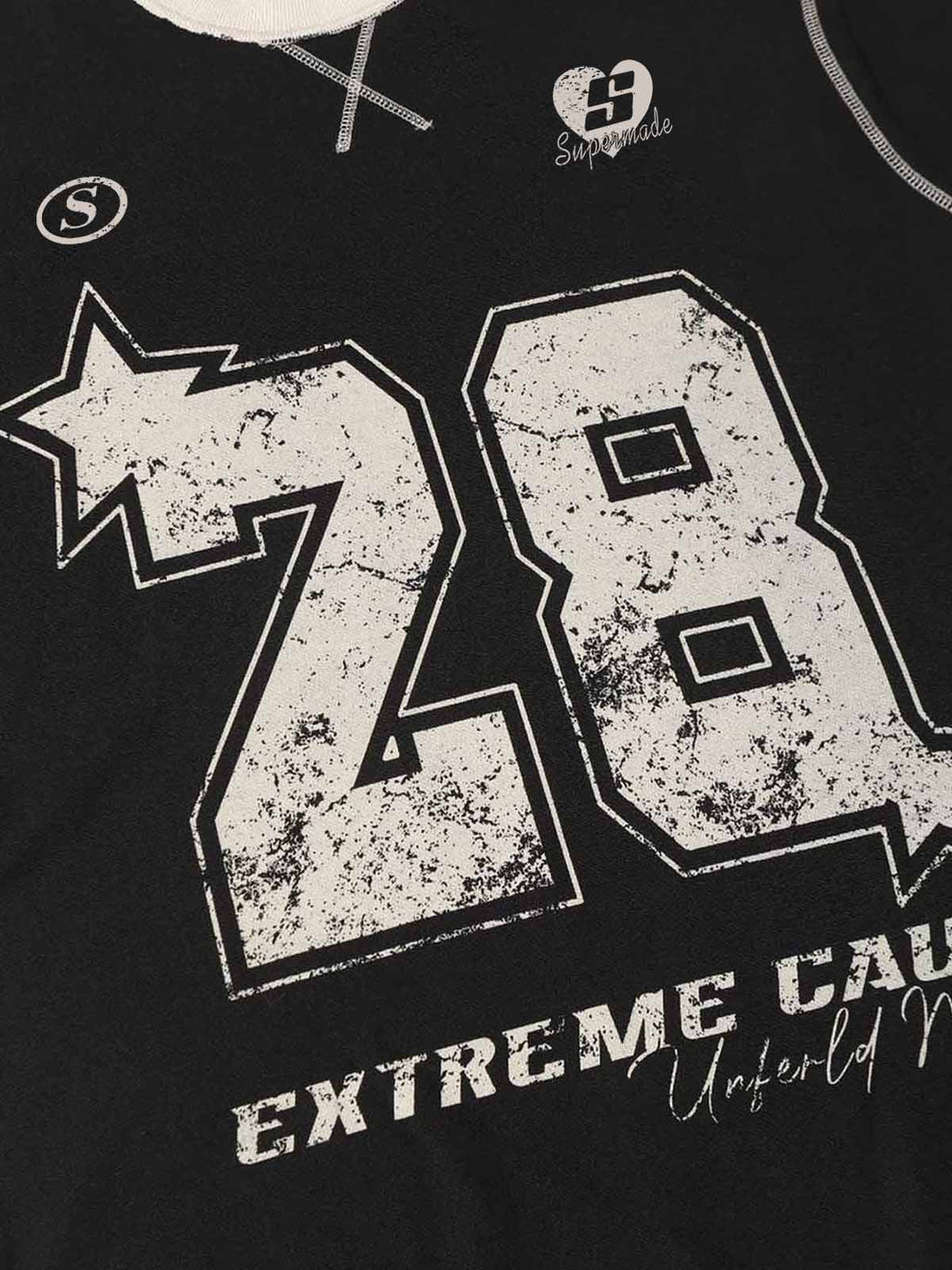 Distressed NO. 28 Jersey T-Shirt - 2442