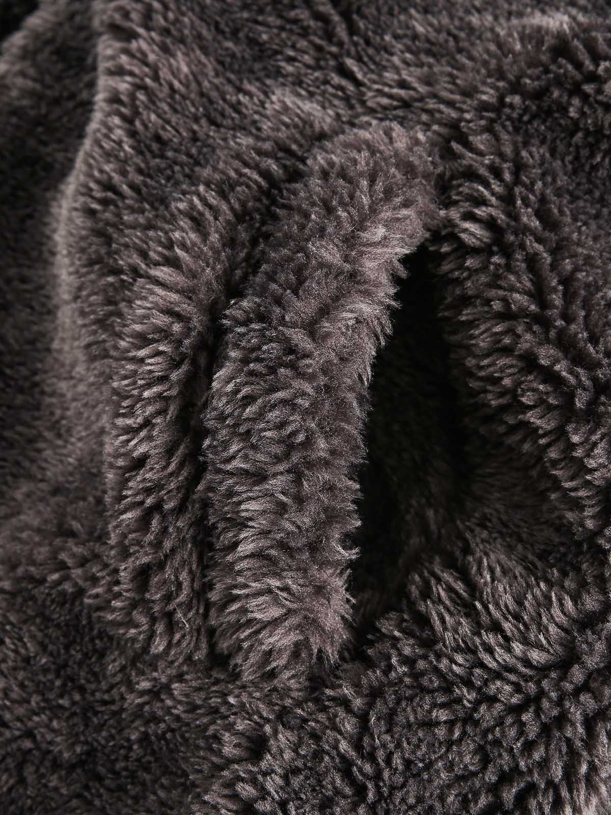 Theprecipice Fur Hooded Quilted Sherpa Jacket - 2304