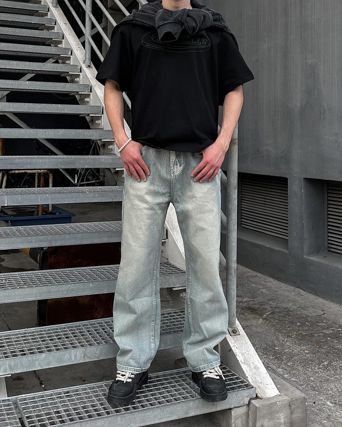 Theprecipice Font Logo Printing T-shirt