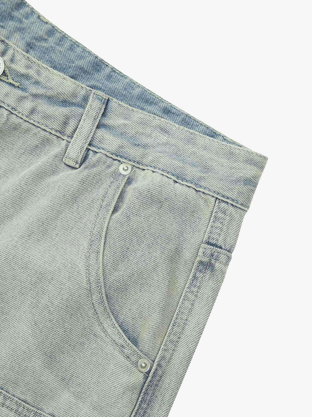 Theprecipice Retro Washed Hip-Hop Shorts