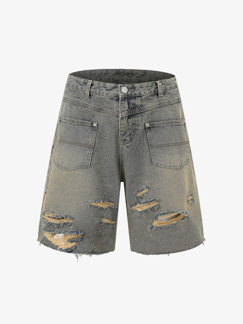 Denim Distressed Ripped Suit - 2460