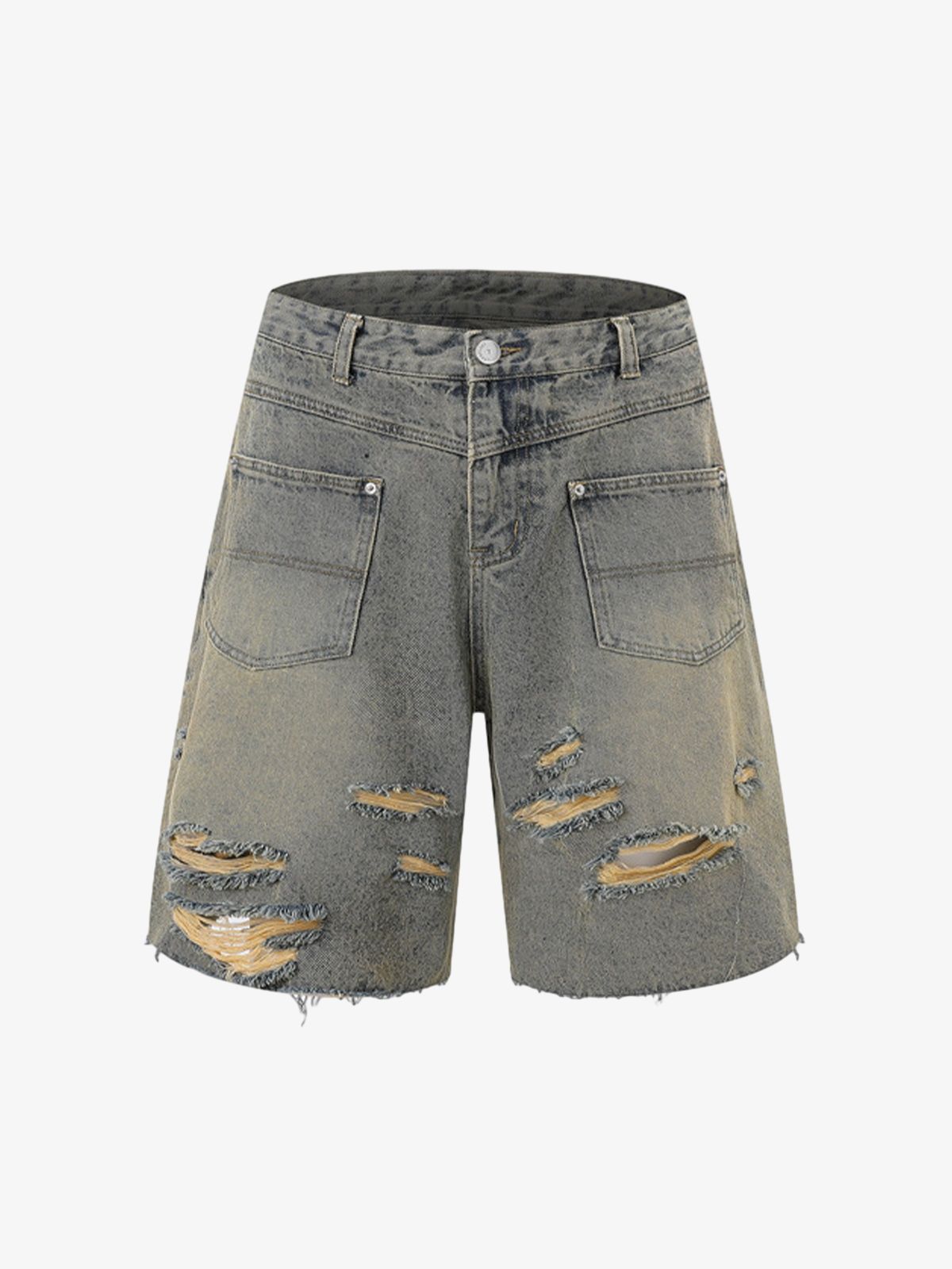 Denim Distressed Ripped Suit - 2460