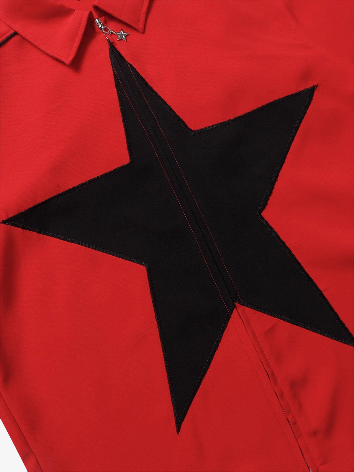 Theprecipice Star Zipper Design Shirt -1575