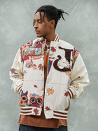 Theprecipice Owl Patch Embroidered Baseball Jersey - 2472