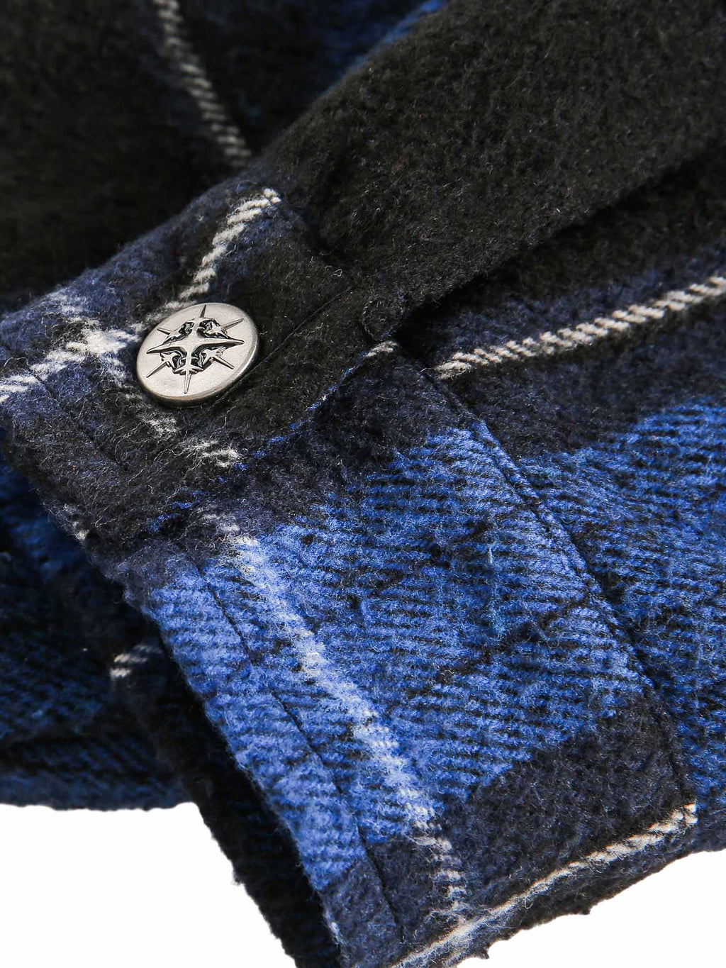 Theprecipice Plaid Brushed Cardigan Hooded Shirt