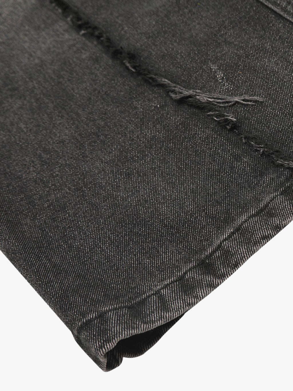 Theprecipice Detressed Raw Edge Multi-pocket Cargo Jeans