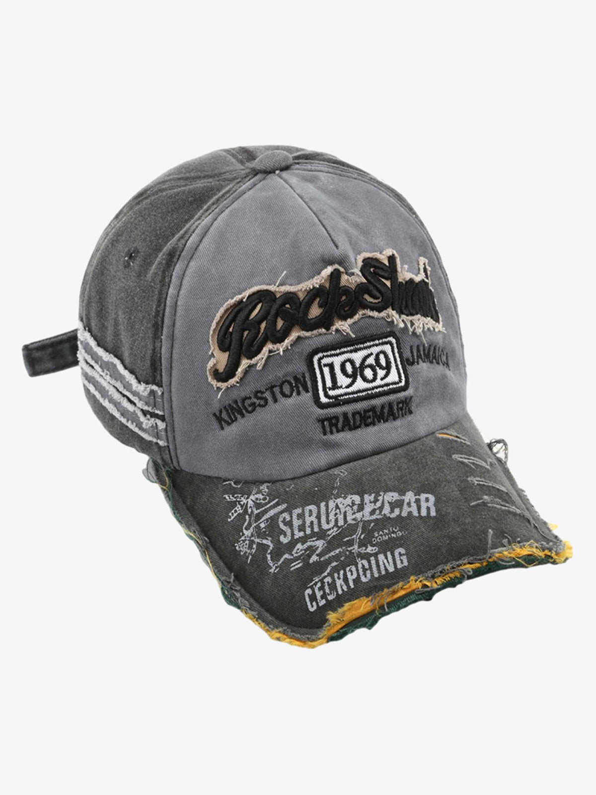 Theprecipice Retro Letter Denim Cap - 2136