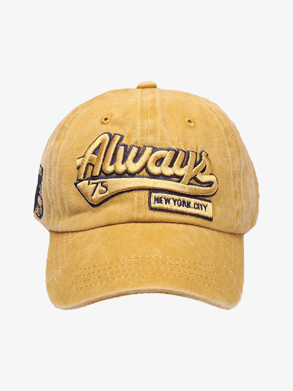 Theprecipice Vintage Embroidered Denim Washed Baseball Cap