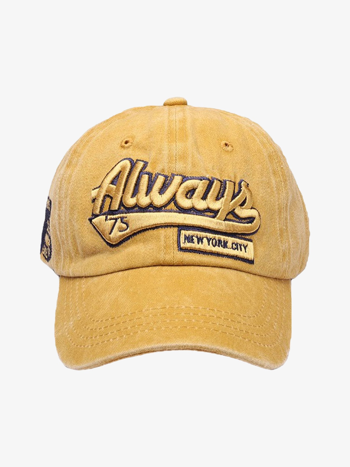 Theprecipice Vintage Embroidered Denim Washed Baseball Cap