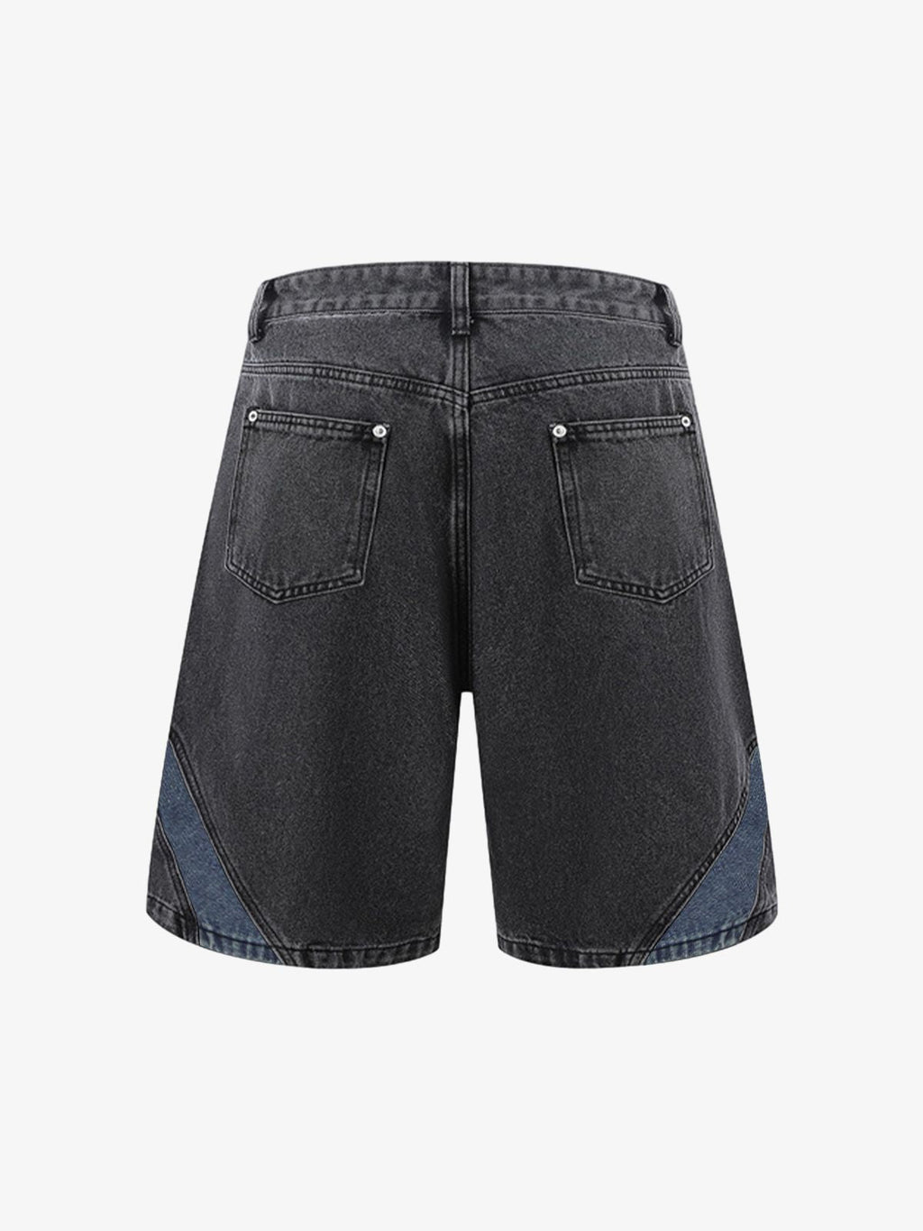 Deconstructed Patchwork Short-Sleeve Cropped Denim Set