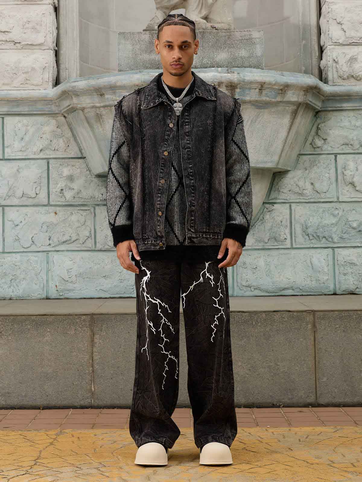 Theprecipice High Street Hip-hop Distressed Washed Jeans - 2185