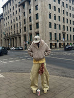 Cotton Cheetah Print Mink Fur Hooded Jacket - 2270